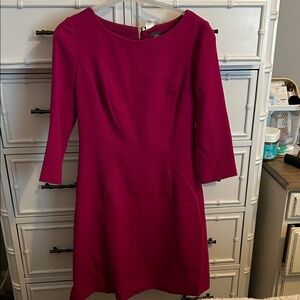 Vince Camuto Fuchsia Long Sleeve Dress